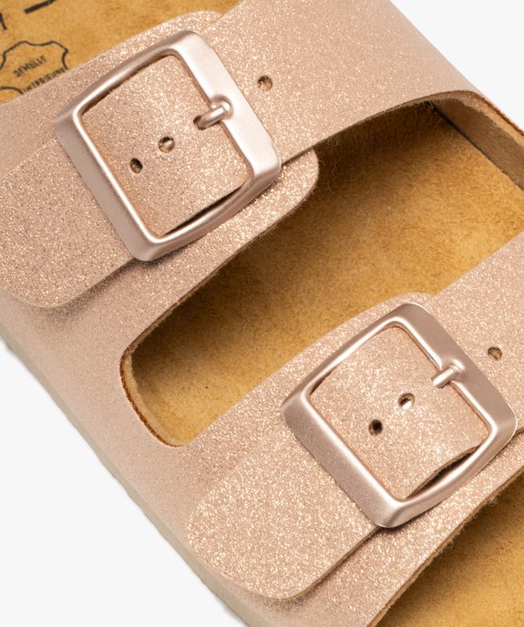 Mules pailletées avec semelle intérieure cuir à reliefs ergonomiques femme vue7 - FOLLOW ME G4G - GEMO