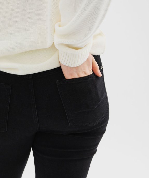 Pantacourt droit en denim stretch femme grande taille vue2 - GEMO (G TAILLE) - GEMO