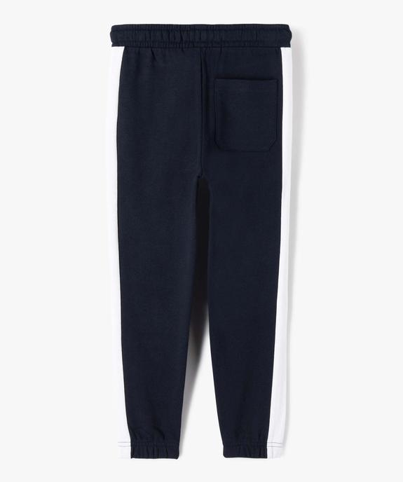 Pantalon de jogging garçon bicolore avec motif brodé - Camps United vue4 - CAMPS UNITED - GEMO