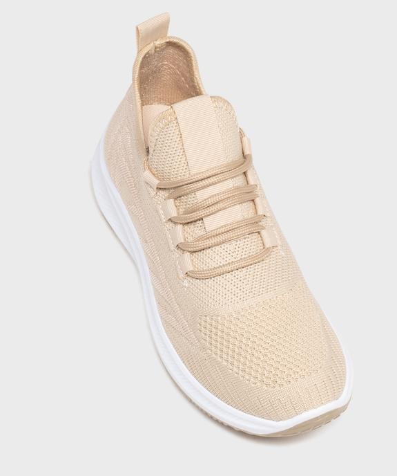 Baskets basses running en mesh à lacets femme - Valentina Baldano vue5 - VALENTINA BALDA - GEMO