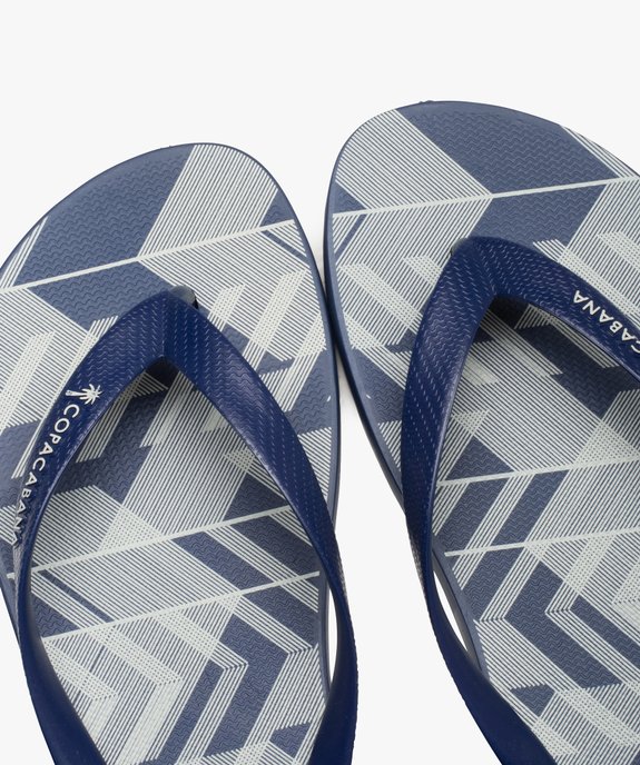 Tongs homme à motifs graphiques - Copacabana vue3 - COPACABANA - GEMO