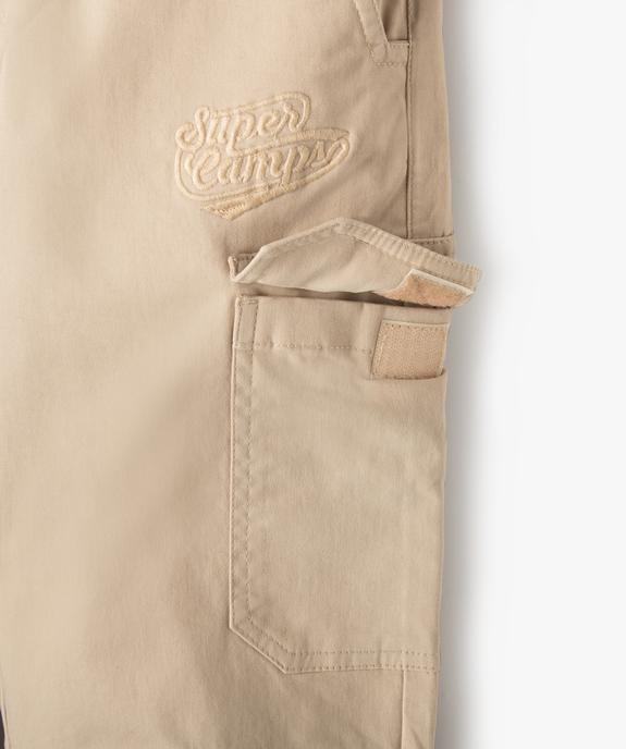 Pantalon jogger coupe cargo garçon - Camps United vue2 - CAMPS - GEMO