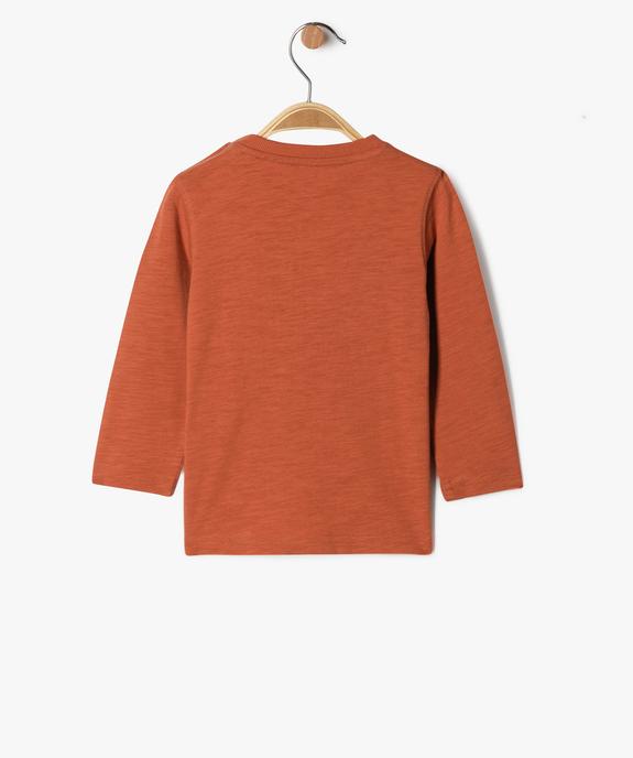 Tee-shirt manches longues imprimé en coton bébé garçon - LuluCastagnette vue3 - LULUCASTAGNETTE - GEMO