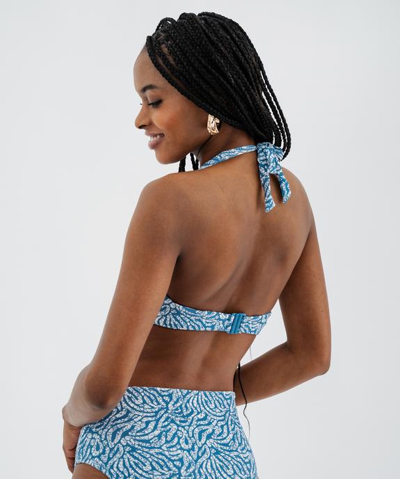 Haut de maillot de bain forme triangle avec mousses amovibles femme vue2 - GEMO (PLAGE) - GEMO