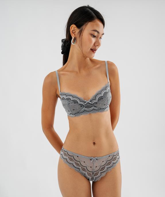 Culottes en dentelle et tulle femme (lot de 2) vue7 - GEMO(HOMWR FEM) - GEMO