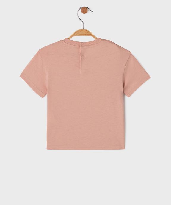 Tee-shirt manches courtes avec motif sur l’avant bébé garçon vue3 - GEMO 4G BEBE - GEMO