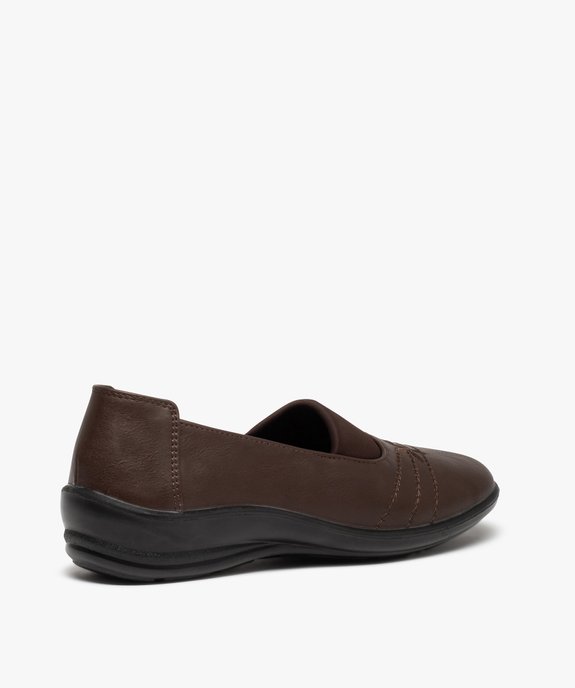 Mocassins femme confort extralégers à tige unie vue4 - GEMO (CONFORT) - GEMO