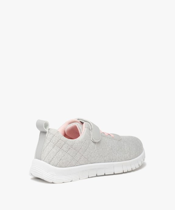 Baskets fille style jogger dessus en jersey uni vue4 - GEMO (ENFANT) - GEMO