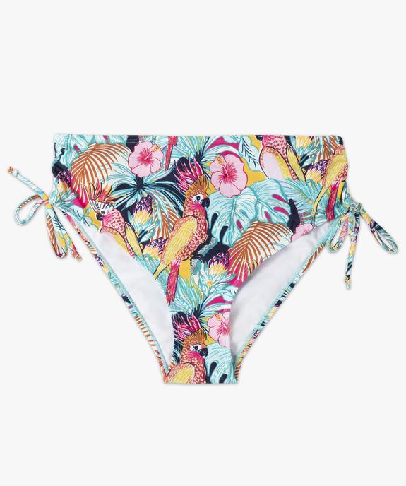 Bas de maillot de bain femme forme culotte taille haute vue4 - GEMO 4G FEMME - GEMO