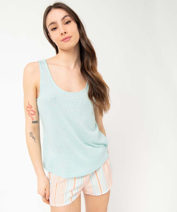 Short de pyjama femme ample et fluide à motifs vue5 - GEMO(HOMWR FEM) - GEMO