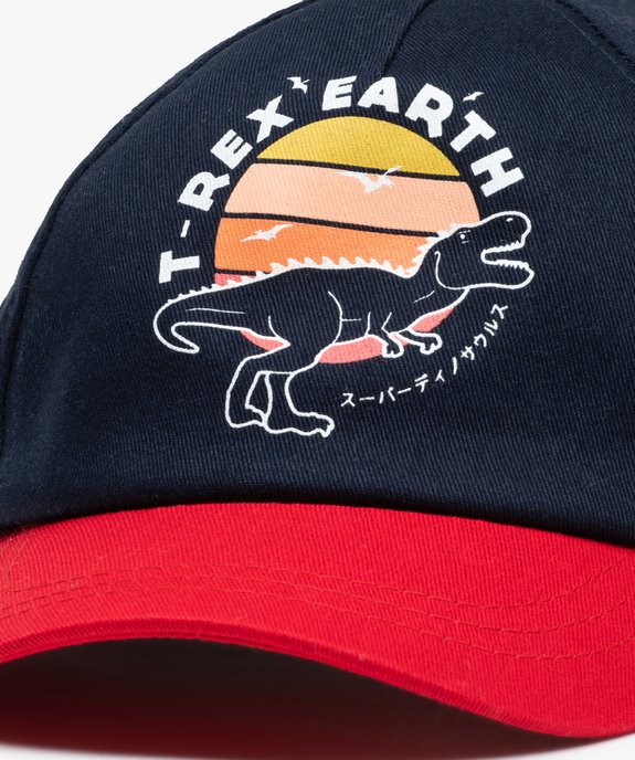 Casquette garçon bicolore à motif dinosaure vue3 - GEMO (ENFANT) - GEMO
