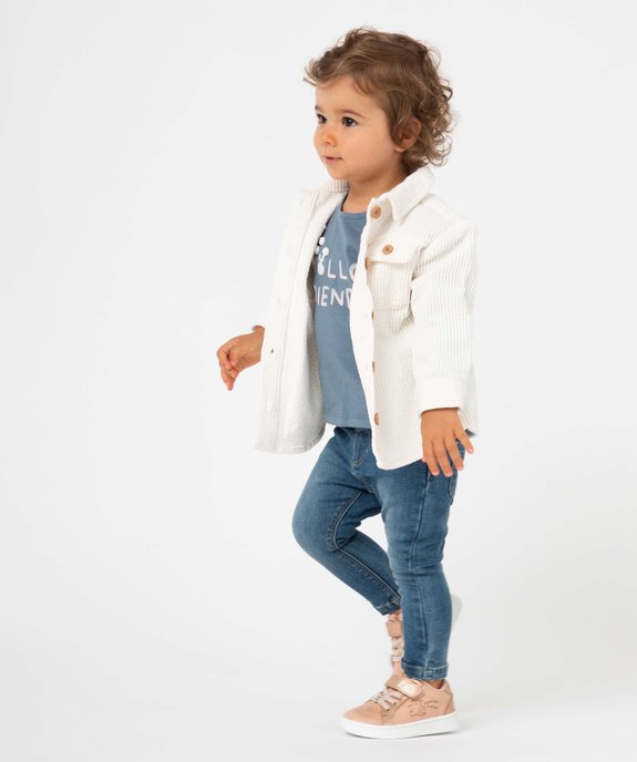 Look pour bébé fille avec chemise, tee-shirt, jean et chaussures LuluCastagnette  - GEMO
