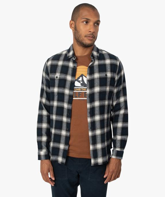 Chemise homme à carreaux vue1 - GEMO (HOMME) - GEMO