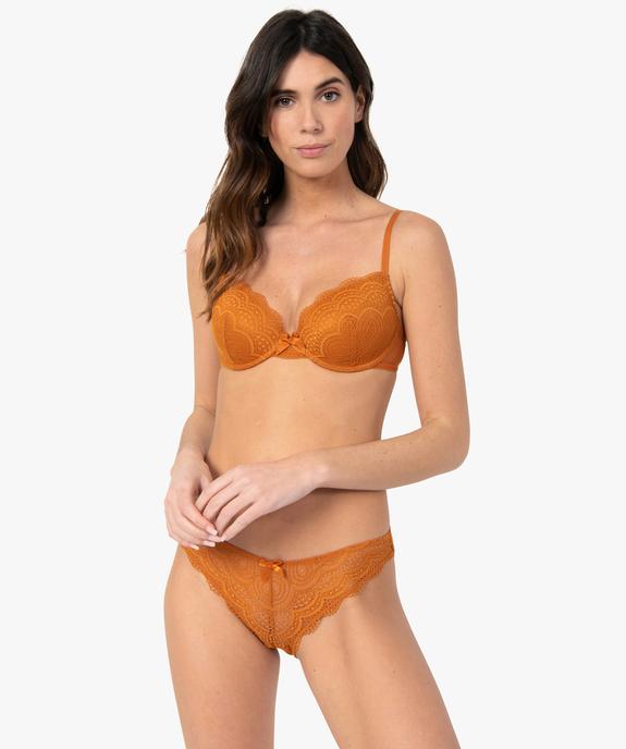 Culottes en dentelle et tulle femme (lot de 2) vue3 - GEMO(HOMWR FEM) - GEMO