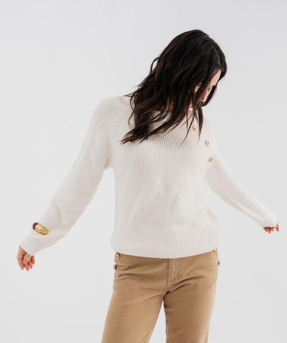 Pull en côtes perlées esprit marinière femme - LuluCastagnette vue1 - LULU CASTAGNETTE GEMO FOR GOOD - GEMO