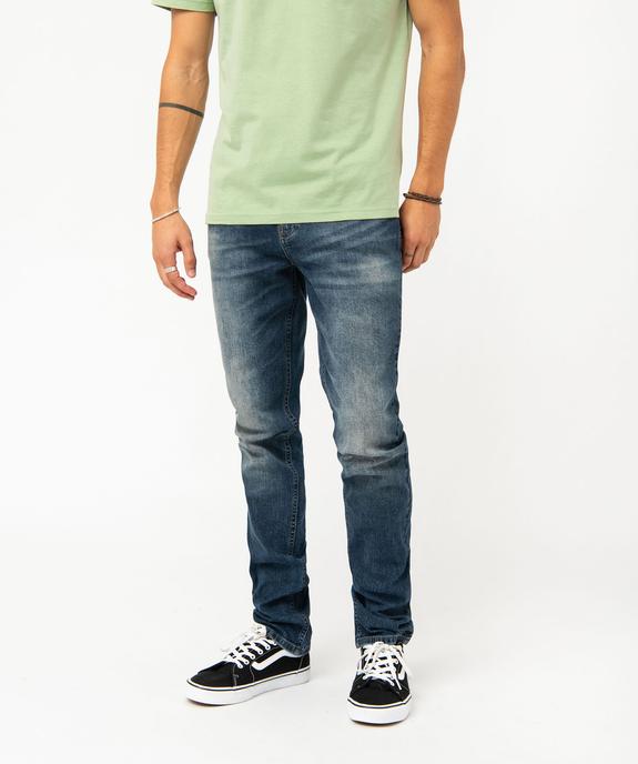 Jean slim délavé homme vue2 - GEMO (HOMME) - GEMO