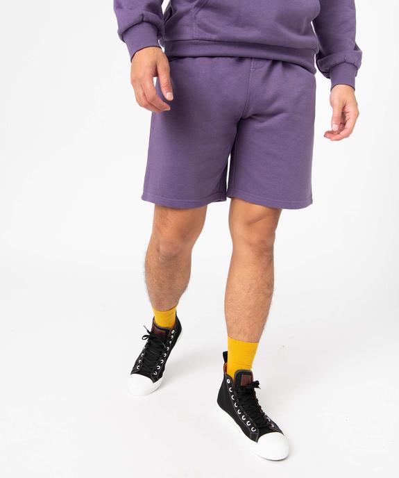 Bermuda en maille avec ceinture ajustable homme vue2 - GEMO (HOMME) - GEMO