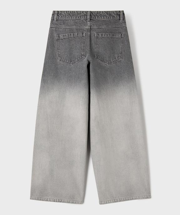 Jean loose avec délavage dégradé fille vue3 - GEMO (JUNIOR) - GEMO