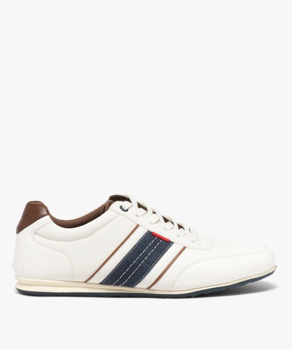 Tennis fines à bande contrastante homme vue1 - GEMO (CASUAL) - GEMO