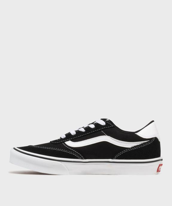 Baskets basses en cuir suédé et textile Brooklyn femme - Vans vue3 - VANS - GEMO