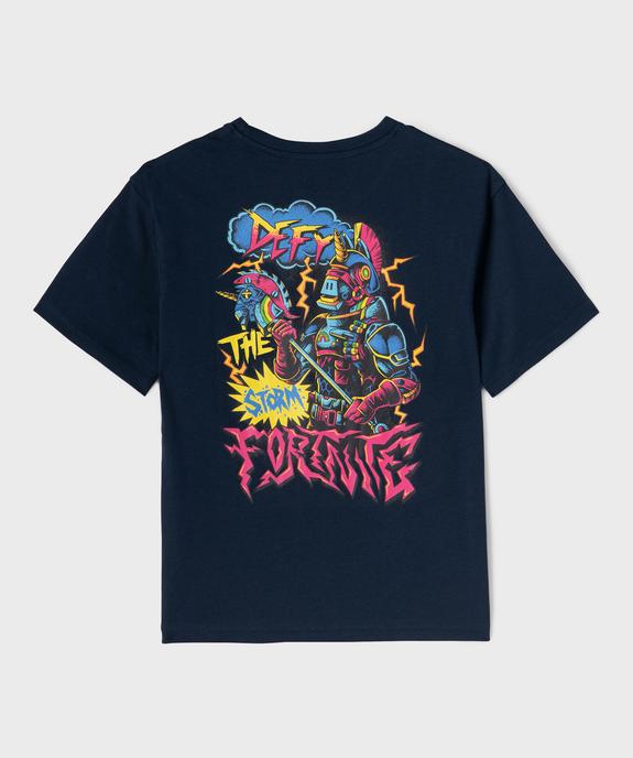 Tee-shirt manches courtes avec motif poitrine et dos garçon - Fortnite vue3 - FORTNITE - GEMO