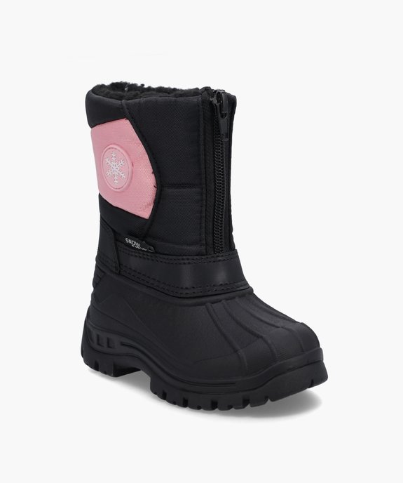 Après-ski fille zippés à tige renforcée vue2 - GEMO (ENFANT) - GEMO