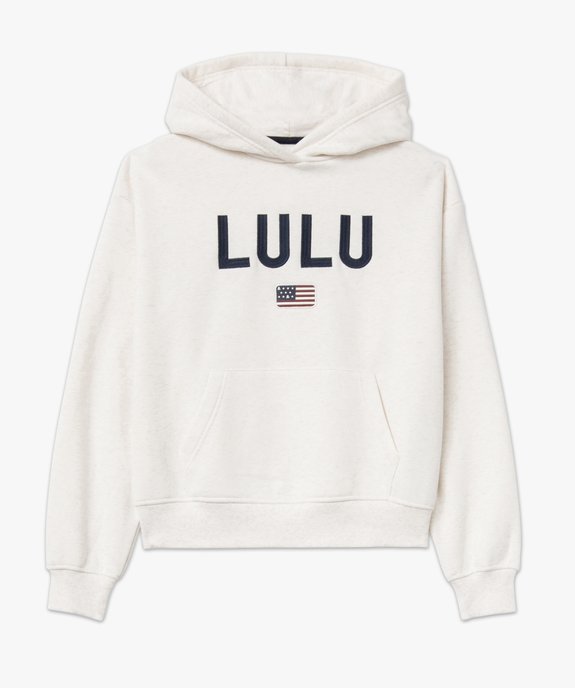 Sweat à capuche en molleton doux femme - LuluCastagnette vue5 - LULUCASTAGNETTE - GEMO