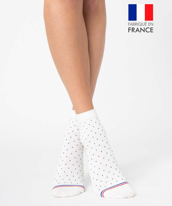 Chaussettes femme tige haute à pois - La Chaussette vue1 - MAISONBROUSSAUD - GEMO