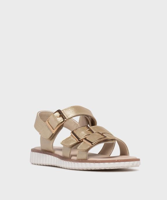 Sandales à 3 brides scratchs fille - Lovely Wings vue2 - LOVELY WINGS - GEMO