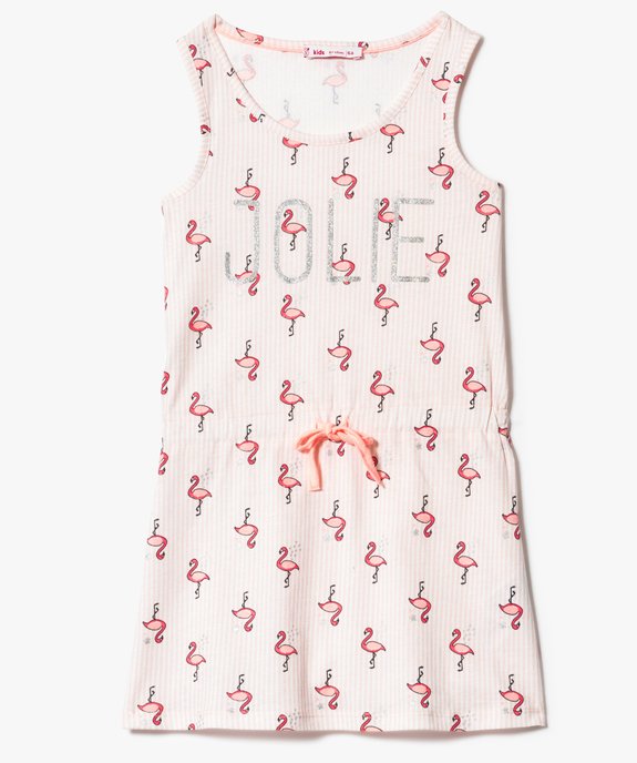 Chemise de nuit imprimée flamants roses vue1 - GEMO (ENFANT) - GEMO