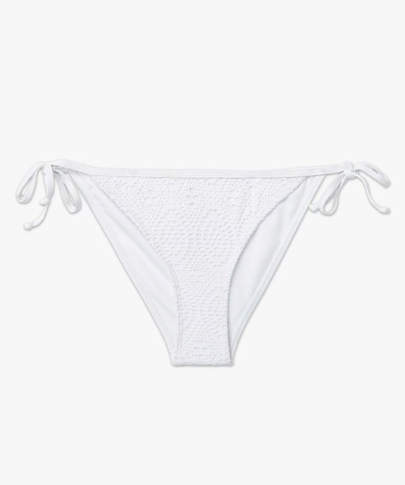 Bas de maillot de bain femme avec dentelle sur l’avant vue4 - GEMO 4G FEMME - GEMO