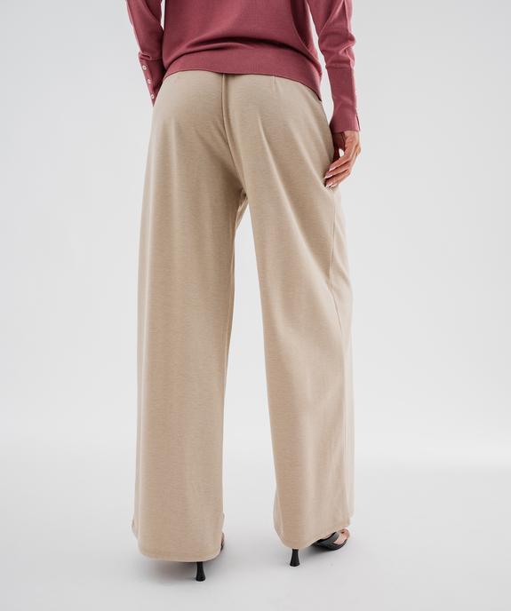 Pantalon ample et fluide en maille extensible femme vue3 - GEMO(FEMME PAP) - GEMO