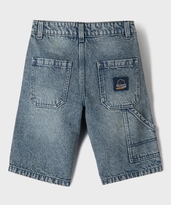 Short en jean coupe skater garçon - Camps United vue3 - CAMPS US - GEMO