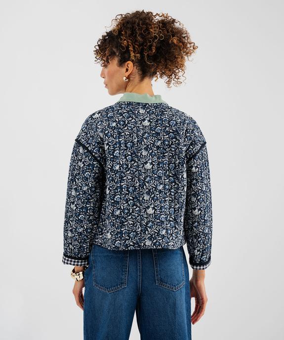 Veste matelassée et rembourrée réversible femme vue3 - GEMO 4G FEMME - GEMO