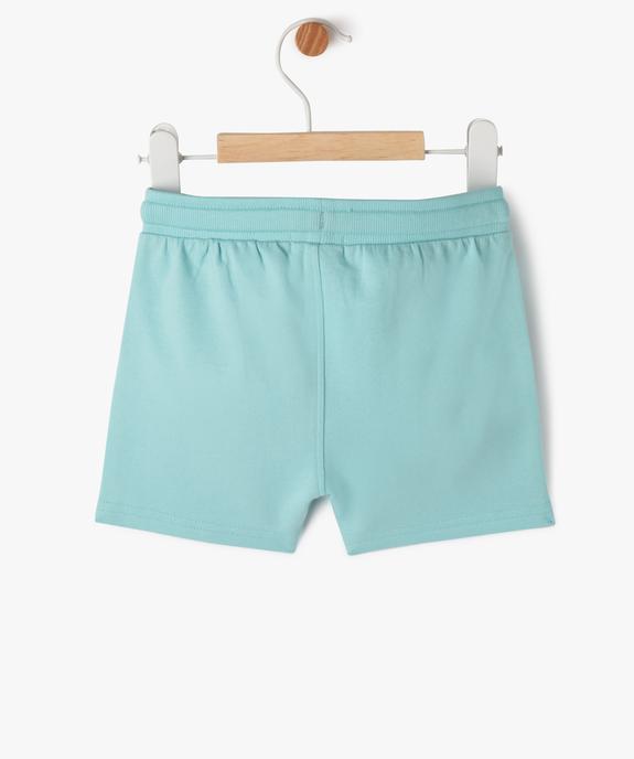 Short en maille avec ceinture bord-côte bébé garçon vue3 - GEMO(BEBE DEBT) - GEMO