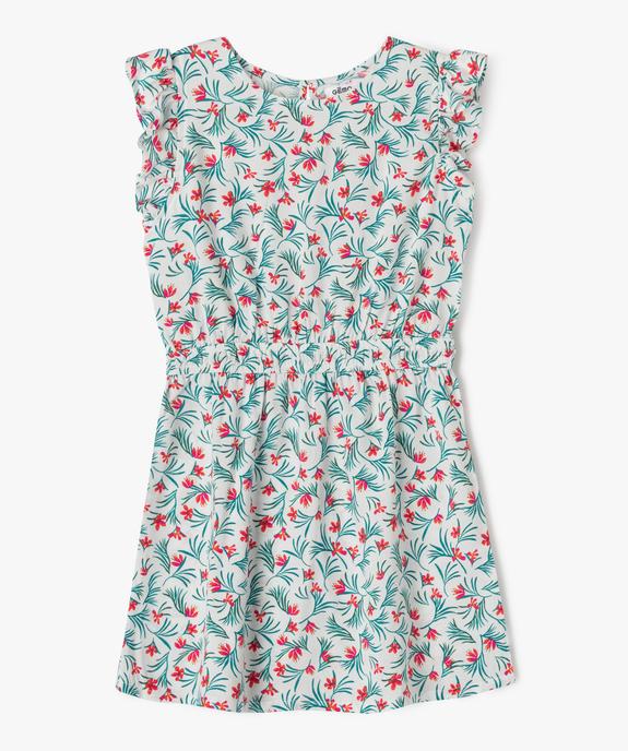 Robe fluide fleurie à volants fille vue1 - GEMO 4G FILLE - GEMO