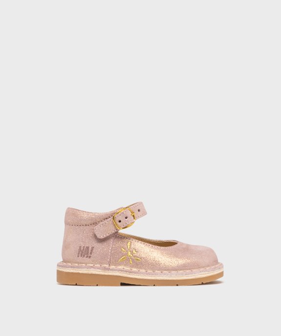 Babies en cuir pailleté bébé fille - Na! vue1 - NA! - GEMO