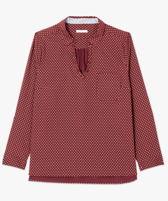 Blouse femme en stretch à motifs vue4 - GEMO (G TAILLE) - GEMO