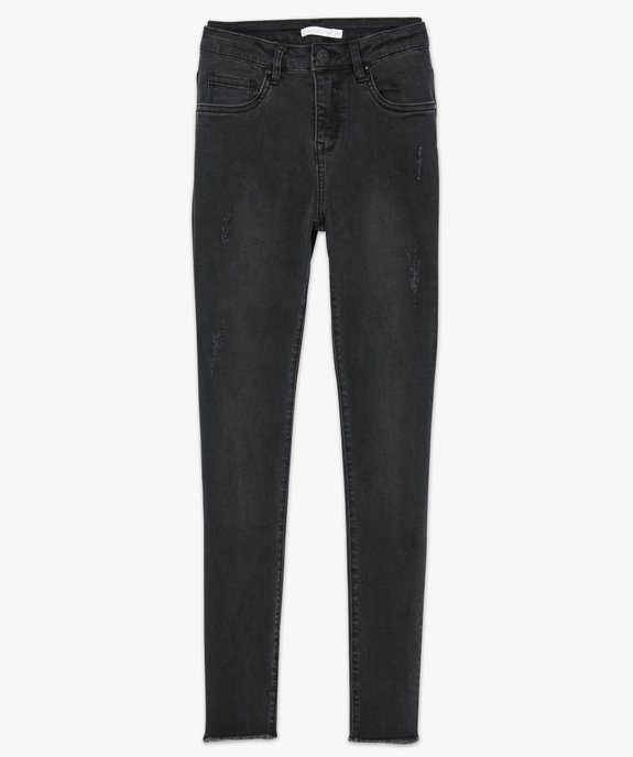Jean skinny avec franges aux chevilles vue4 - GEMO (JEAN) - GEMO