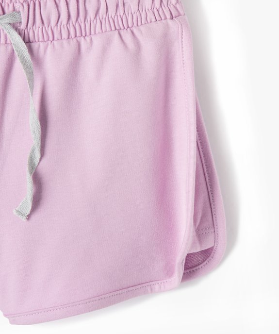Short en maille avec taille élastiquée fille vue2 - GEMO (ENFANT) - GEMO