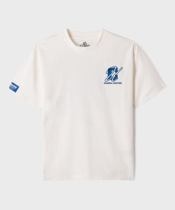 Tee-shirt à manches courtes avec inscriptions brodées garçon - Camps United vue1 - CAMPS GEMO FOR GOOD - GEMO