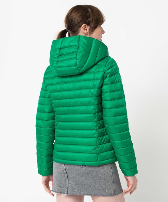 Doudoune à capuche rembourrage fin femme vue3 - GEMO 4G FEMME - GEMO