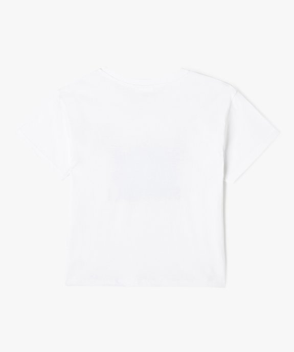 Tee-shirt à manches courtes avec motif Stitch fille - Disney vue3 - LILO & STITCH - GEMO