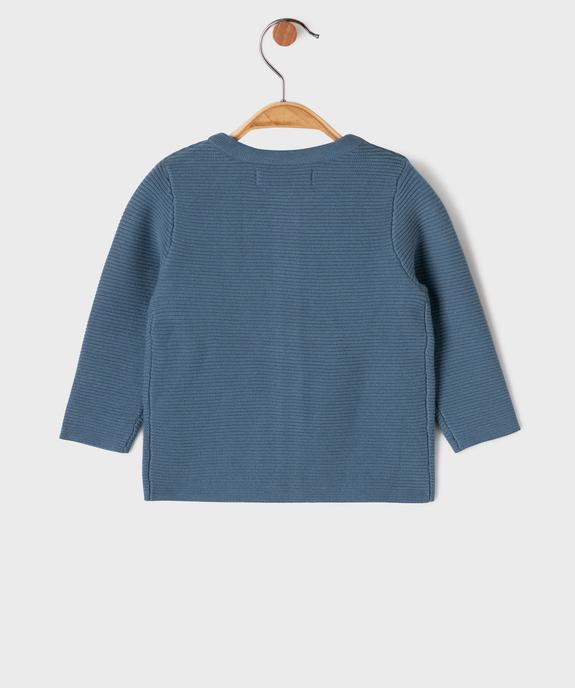 Gilet brassière en coton bébé garçon LuluCastagnette vue4 - LULUCASTAGNETTE - GEMO