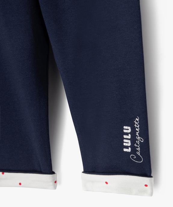 Legging réversible bébé fille - LuluCastagnette vue3 - LULU CASTAGNETTE GEMO FOR GOOD - GEMO