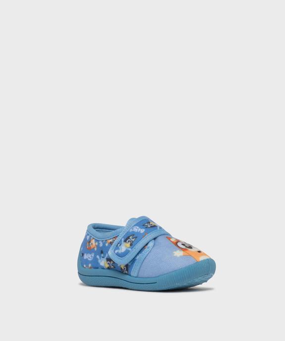Chaussons fermeture scratch bébé avec motif Bluey - Ludo Studio vue2 - BLUEY - GEMO