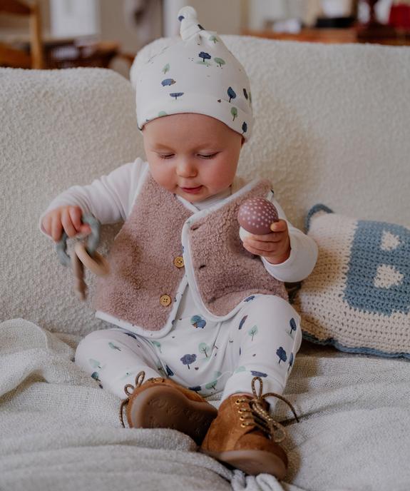 Gilet sans manches réversible coupe courte bébé garçon vue5 - GEMO(BB COUCHE) - GEMO
