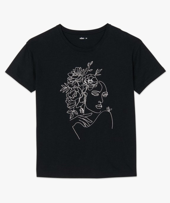 Tee-shirt femme oversize imprimé vue4 - GEMO(FEMME PAP) - GEMO