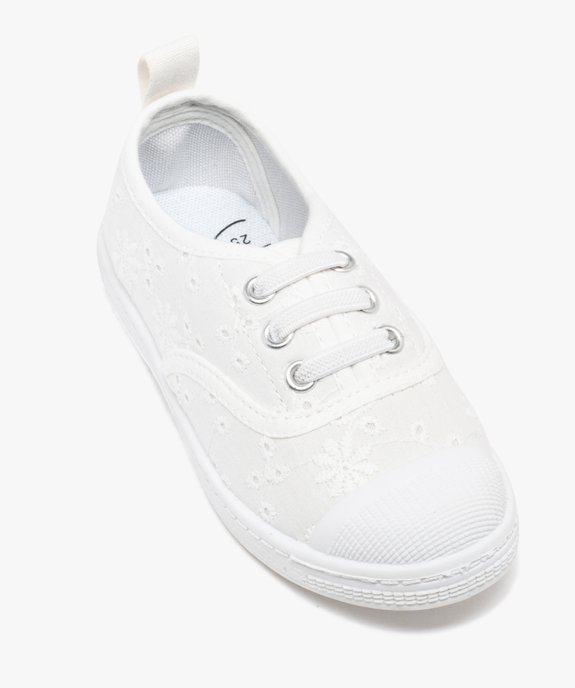 Chaussures en toile à lacets élastiques et bout en gomme fille vue6 - LOVELY WINGS - GEMO