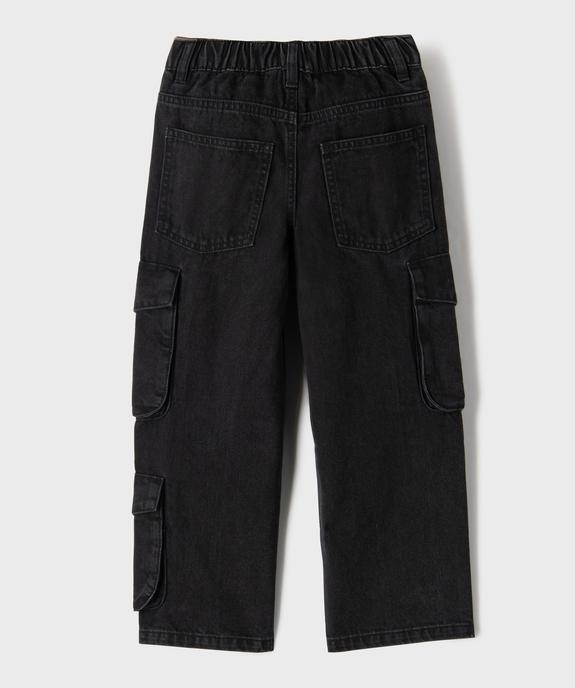 Jean large avec poches cargo garçon vue3 - GEMO (ENFANT) - GEMO